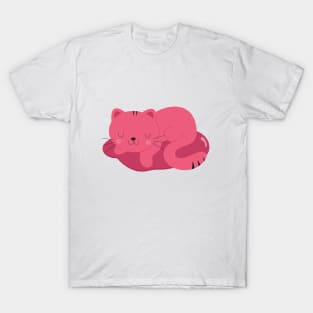 Cutie Sleeping Cat T-Shirt